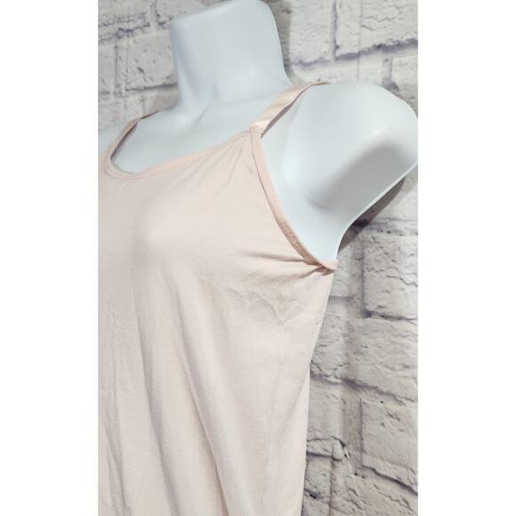 Ultra Teeze Maternity Pale Pink Tank Top One Size Lightweight Soft Stretchy - Picture 2 of 4